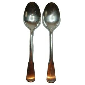 Lot 2 Tea Spoon SSS by Oneida Colonial Boston Minute Man flatware Replacement